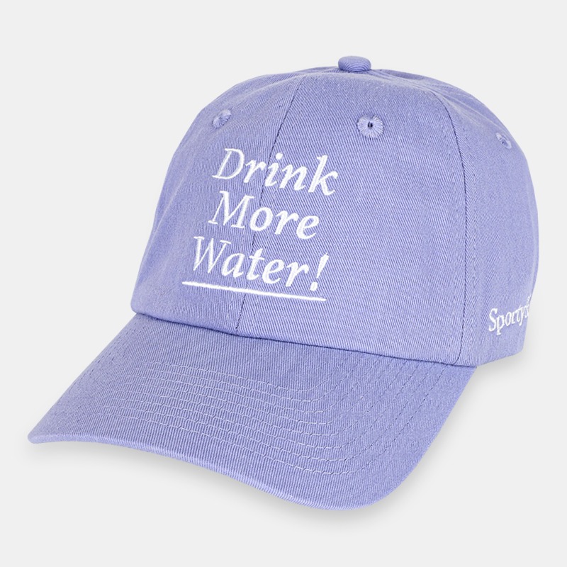 22 F/W 스포티앤리치 공용 드링크 모어 워터 볼캡 DRINK MORE WATER HAT